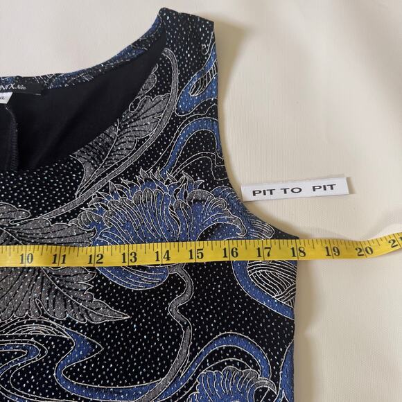 Vintage Onxy Nite Cardigan Set Womens Blue Sparkle Event MOB Made in USA size XL - Picture 7 of 12